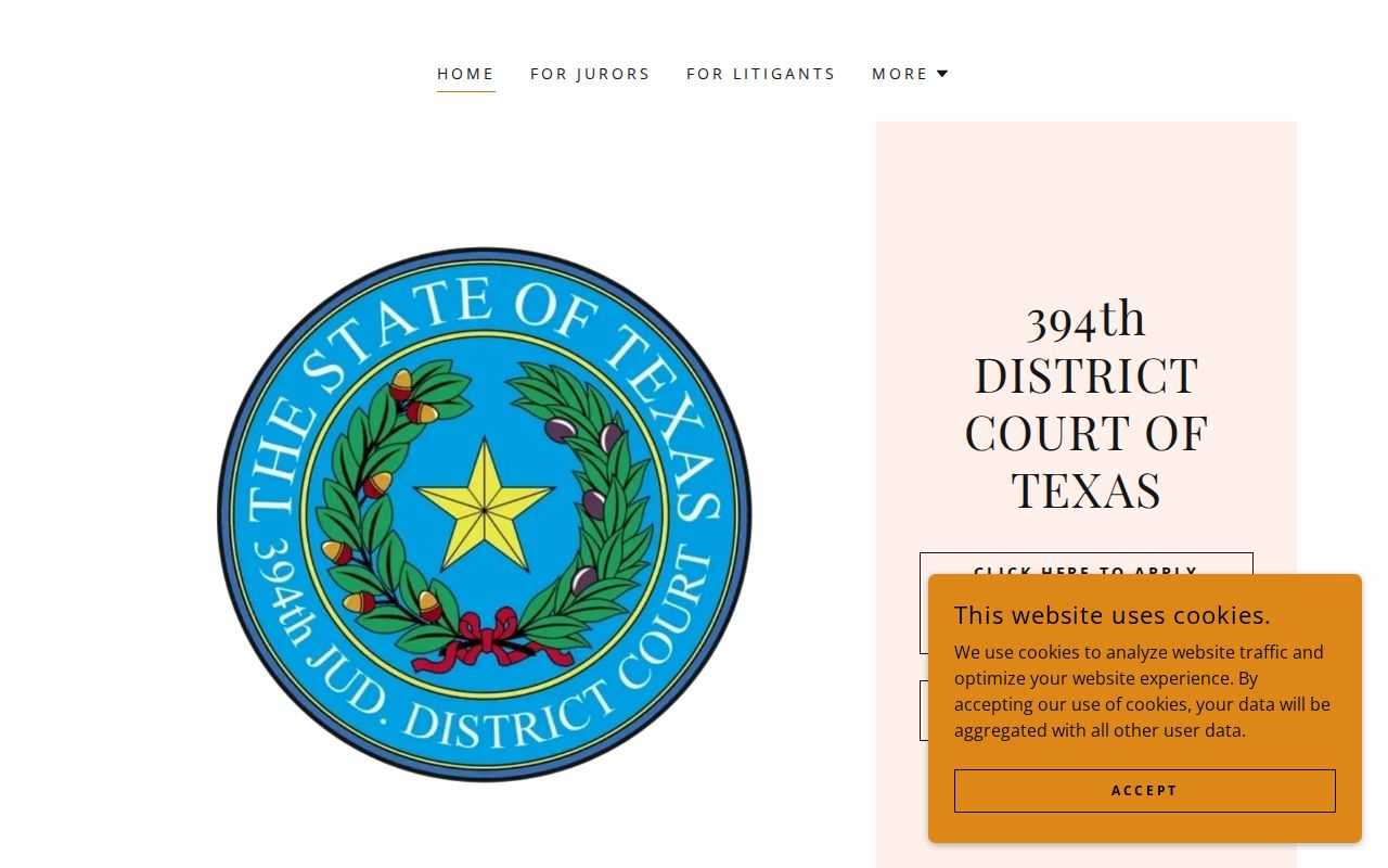 Presidio County court docket 394th District Court website