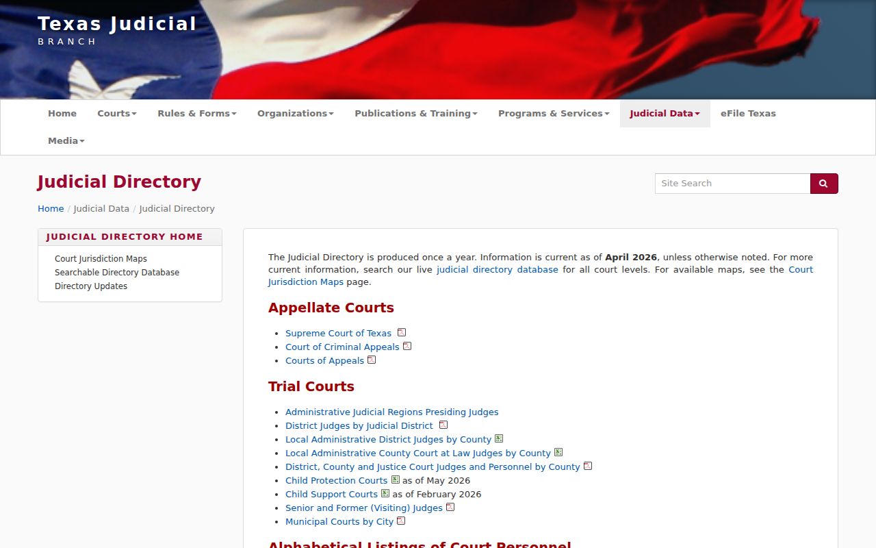 Presidio County docket search Texas judicial directory
